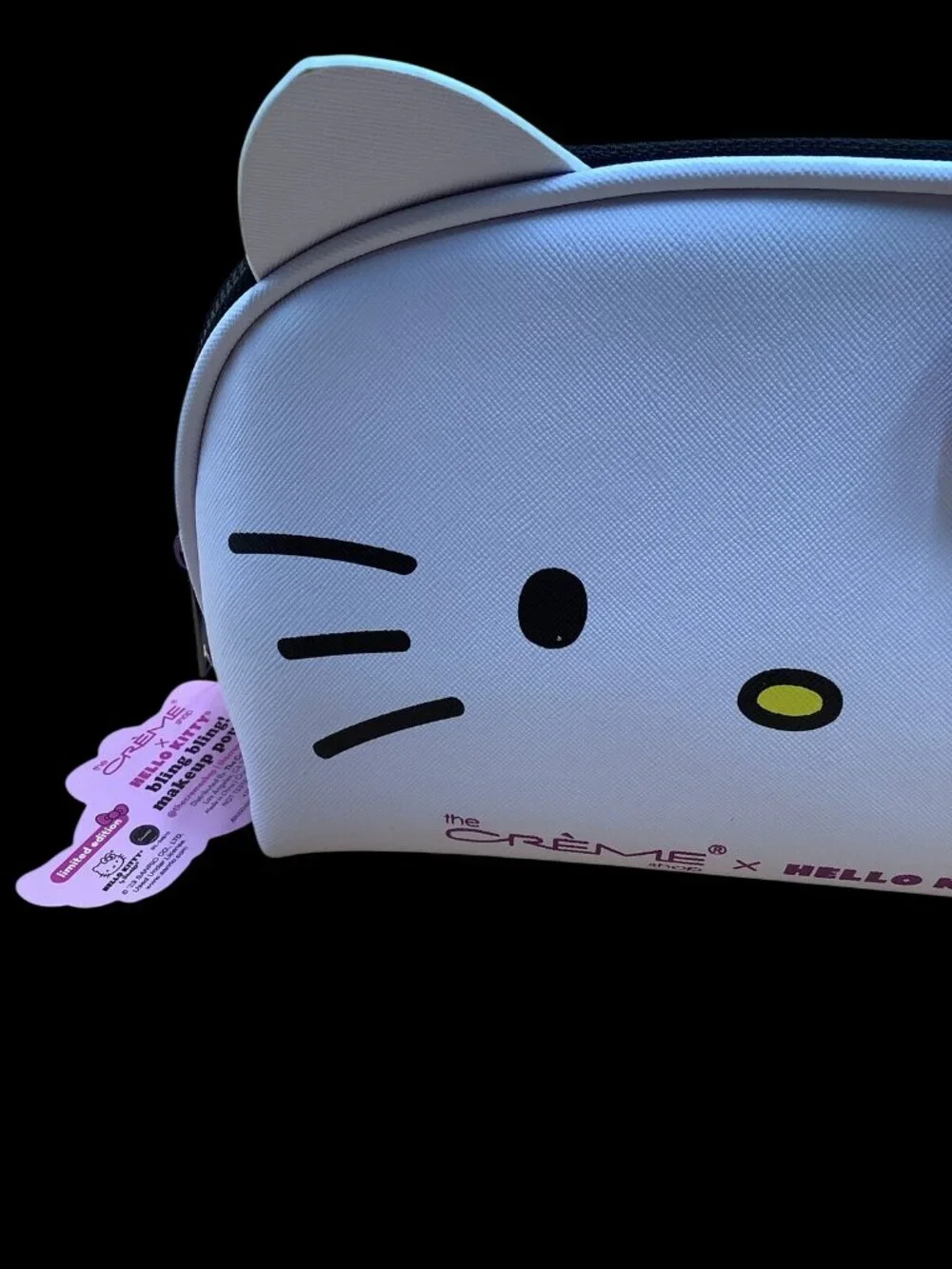 Hello Kitty The Crème Shop X Bling Pink Bow Sanrio Makeup Travel Bag Beauty
